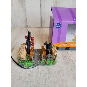 Spooky Hollow Halloween bridge house walkway light up Village accessory graveyar